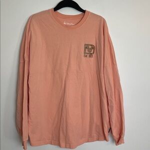 Disney Spirit Jersey Peach Long Sleeve Tee Size X-Large